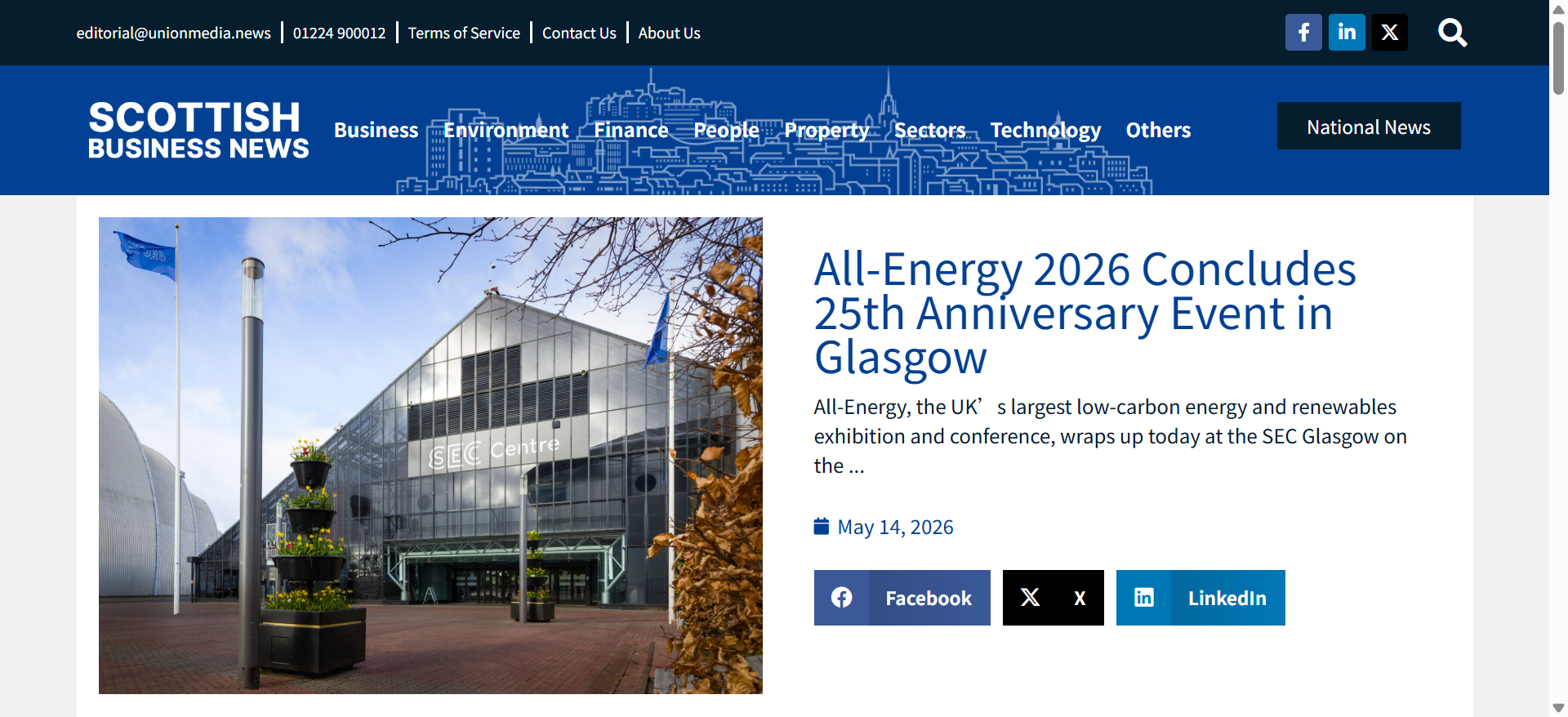 英国格拉斯哥全能能源展 All-Energy 2027：上届1.3万人、300家展商、600位演讲者