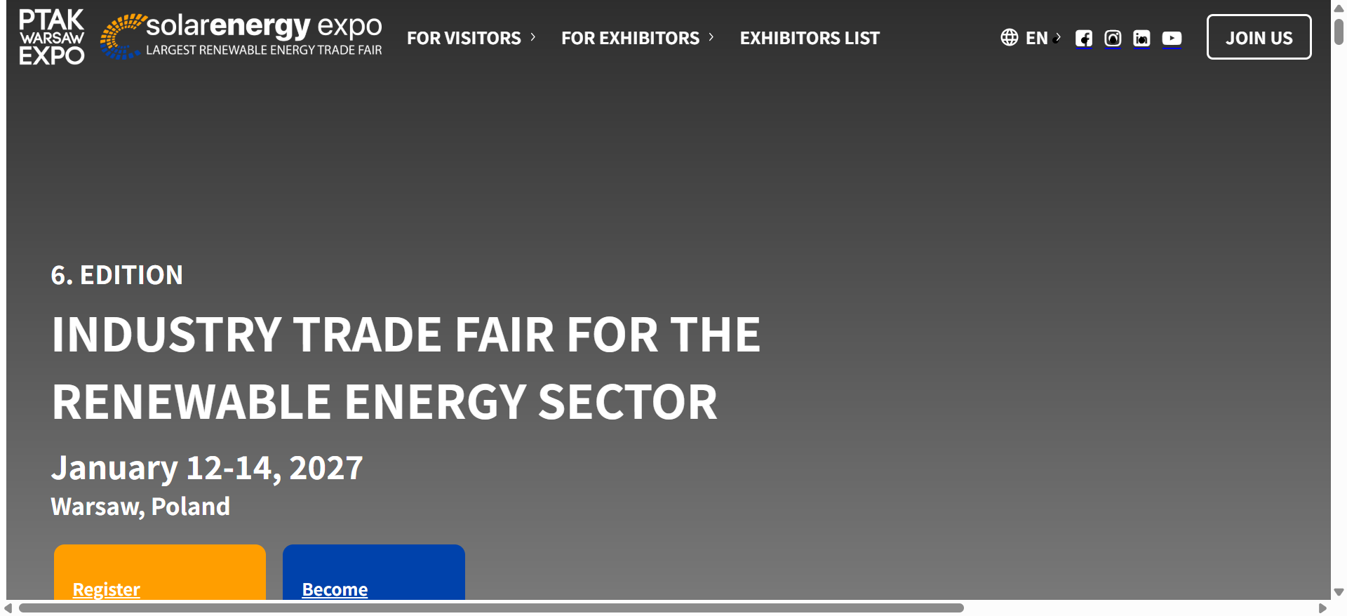 波兰华沙太阳能展 Solar Energy Expo 2027:第6届转向储能