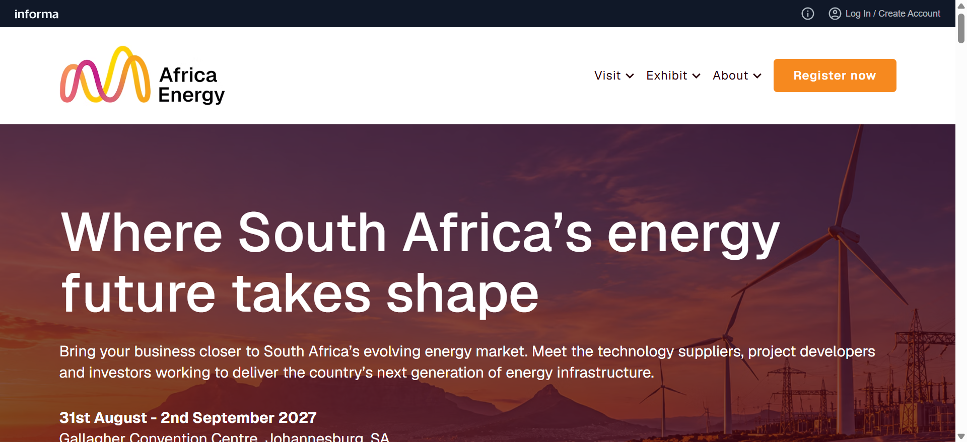 Africa Energy Expo 2027：移址约翰内斯堡，3,000名能源专业人士共探非洲电力市场